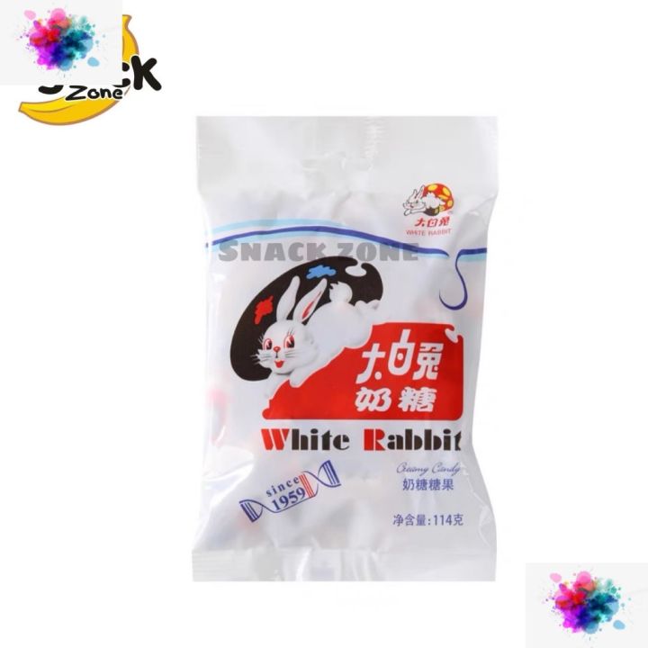 Original White Rabbit (with edible rice paper wrapper) Creamy Chewy ...