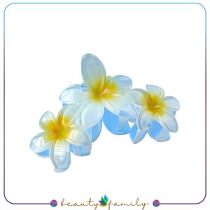 BF-C1152 Jepit Rambut 3 Bunga Kamboja Frangipani Hairclip / Hair Claw Jedai Kamboja Triplet Bunga 3