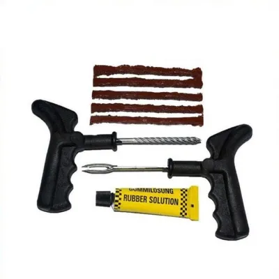 8pcs Alat Tambal Ban Plastik Set Cacing Karet Ban Tubeless Tyre Kit Plastic Stainless Bonus Cacing Tire Repair