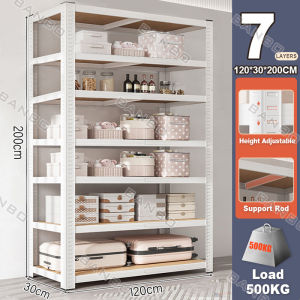 【Ship in 24hours】5/4/3 Layer Steel Rack Shelves Adjustable Metal Rack Shelf Heavy Duty Multi-Purpose Rack Display Rack Organizer Shelf Layer for Things Kitchen Warehouse Storage Shelf Cabinet Organizer Storage Rack Shelf