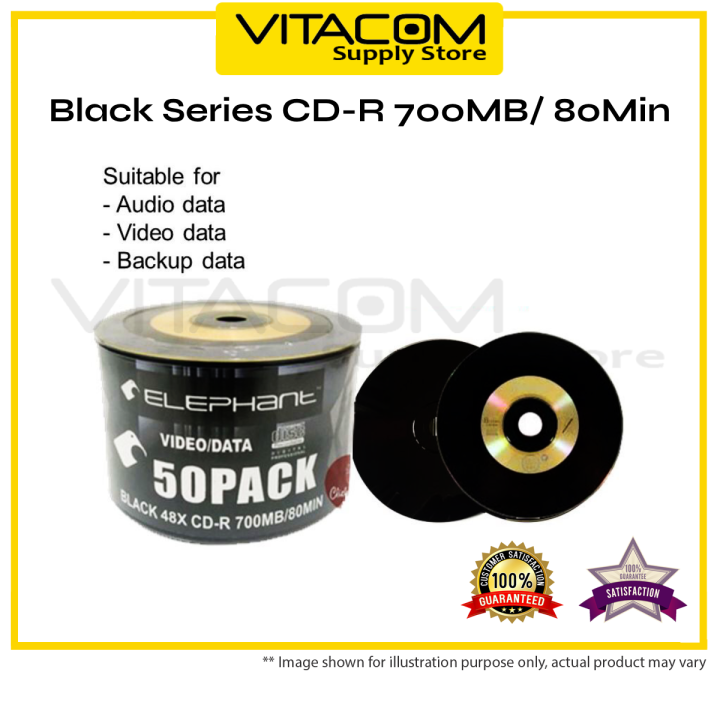 Black series High Quality CD R / DVD R Blank Disc Blank 700MB FREE