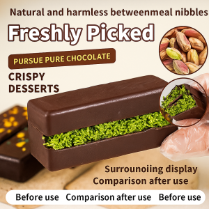 【Hot Sale】Internet-famous Dubai Chocolate Pistachio Filling Popping Sandwich 0 Trans Fat Pistachio Kunafa Chocolate 巧克力网红迪拜巧克力