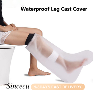 Sincecu Waterproof Cast Cover – Reusable Shower Protector for Leg Knee Foot | 100% Leak-Proof Cast Bag for Bathing