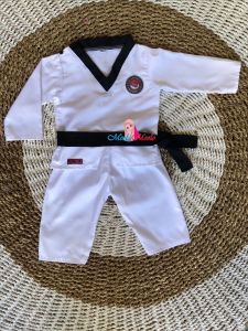 Baju Taekwondo 1 Steel Baju Bela Diri Anak Original Baju Dobok Kostum Taekwondo Photoshoot Newborn
