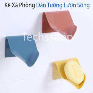 Khay đựng xà phòng lượn sóng treo tường có móc máng đồ - Khay đựng xà bông dán tường siêu dính - Khay nhựa thoát nước - Không cần khoan tường - Kệ nhà tắm - Kệ để xà bông nhà vệ sinh - Kệ bàn chải