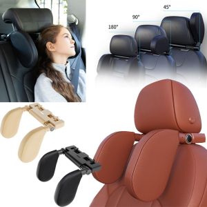NOCASE มีแผ่นด้านข้าง พนักพิงศีรษะรถยนต์ ° 180ปรับได้ ออกแบบตามหลักสรีรศาสตร์ พนักพิงศีรษะด้านข้างรถ สากลสากลสากล หนังพียู หมอนรองคอ รถสำหรับรถ