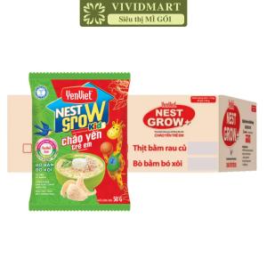 [THÙNG 30 GÓI] - YENVIET - Cháo yến trẻ em YenViet 3 vị: Thịt bằm Bò bằm bó xôi Thịt bằm rau củ Cháo Yến Việt (50g/gói)
