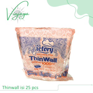 thinwall 1000 ml isi 25 pcs kotak makan kotak nasi kotak plastik