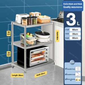 LOADNIX 3/4/5 Layer Metal Microwave Rack Rust-proof Kitchen Storage Rack Shelf 300kg load capacity Multipurpose Multi-layer Organizer