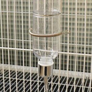 3.1in Spring with Clips Metal Springs 2 Clips Cage Accessories for Small Animal Hamster Bunny Water Dispenser