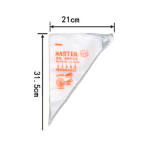 Disposable Pastry Piping Bag 100pcs Baked Cake Cream Transparent Squeeze Flower Bag Decorated Piping Bag