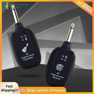 【HFM】 A8 Guitar Pickup UHF Audio Transmitter Receiver Electric Guitar Wireless System