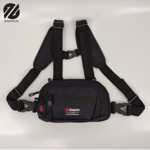 Tas Dada Chest Bag dengan Lubang Headset Louis Baepack / Tas Untuk Pengendara Motor / Tas cowok pria premium