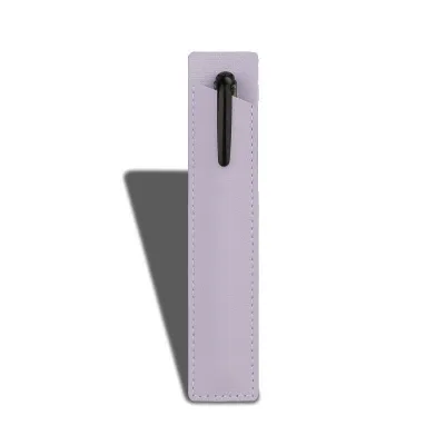 Single Pen Pencil Case Luxury Soft PU Leather Pen Holder 16.5*3.5cm Pencil Pouch for Office Supply School Accessory Gift Item Professional Use Student Essentials