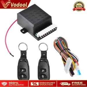 Secure Your Vehicle with 12V Car Door Lock and 2 Remote Controls - Ideal for All Car Models