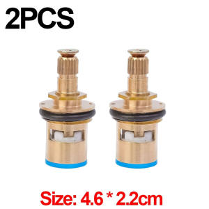 2chiếc Ti đồng lõi đồng lõi nhựa vòi nước lạnh ruột ốc thay thể cho van khóa nước sen lạnh vòi hồlavabo lạnh - MOGEE