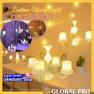 LED Curtain Light Fairy Light String LED Light Hari Raya Decoration Lampu Lip Lap Lampu Raya Deepavali with 8 Modes