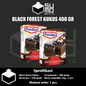 Pondan Black Forest kukus 400gram / Blackforest 400 gram