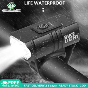 [Fast Delivery] Waterproof T6 LED Bicycle Light 10W 800LM 6 Modes USB Rechargeable Power Display MTB Bike Front Lamp Night Cycling Equipment