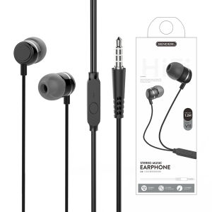 หูฟังอเนกประสงค์ขนาด1.2เมตรหูฟังมีสายสายความเหนียวสูง3.5มม. หูฟังอินเอียร์ควบคุมลวดสากลเพลงงานฝีมือชุบทองรถสปอร์ตหูฟังของขวัญหูฟังสำหรับเพื่อนและครอบครัว