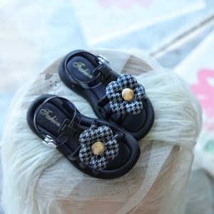 Ann.Fashion รองเท้าเด็ก รองเท้ารัดส้น แต่งดอกไม้น่ารัก มีกันลื่น พื้นนุ่มใส่สบาย น้ำหนักเบา ลายน่ารัก #sd023