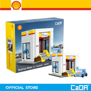 CaDA Shell Car Wash Station Brick Building Mechanical Master DIY Blocks Toy Set C66030W