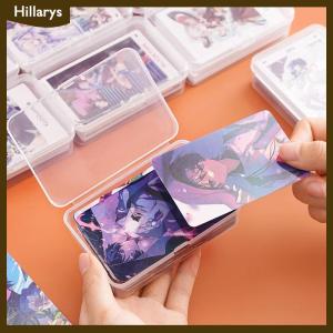 [Hillarys] Mới trong suốt nhựa lưu trữ hộp photocards thẻ nhỏ lưu trữ hộp bàn tổ chức hộp phân loại hộp văn phòng phẩm