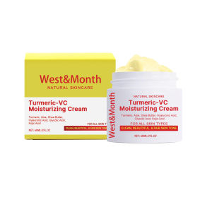 West&Month Turmeric VC Whitening Cream Lightens dullness hydrates moisturizes and brightens the skin - Skin Beauty Cream