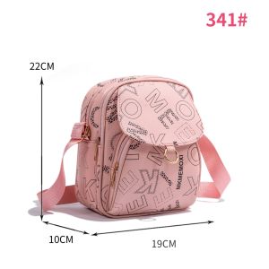 TB BAG #341 FASHION LEATHER WITH LETTER PATTERN DESIGN SHOULDERBAG FOR WOMEN