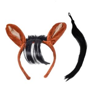 Ngựa phụ kiện Cosplay Với đuôi ngựa Ngựa Tai Headband Halloween Ngựa Trang Phục Cho Phụ Nữ Kid Người Lớn Giáng Sinh Cosplay