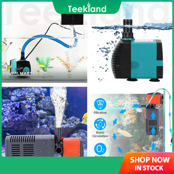 Teekland Aquarium Water Pump Submersible Pump for Quiet Hydroponics ...