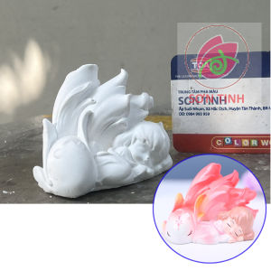 Tượng tô màu THẦN THÚ HỘ MỆNH tô tượng thạch cao (Không kèm màu) tượng trắng decor