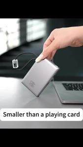 【3C Certification】150W mah 3c certified ccc slim magnetic vention fast charging triple c portable wireless 充电宝