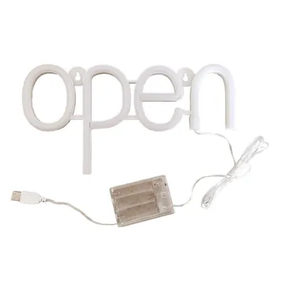 Led Open Sign Tulisan Lampu LED Yes We Are Open New Untuk Barbershop Toko Cafe