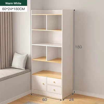 Multifunctional wooden display cabinet/bookcase/showcase/waterproof and dustproof filing cabinet - Rak Buku Kabinet Furniture