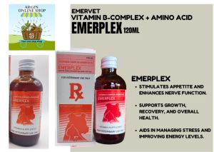 EMERPLEX Emervet (Vitamin B-Complex + Amino Acid) - Pet Vitamins / Supplement