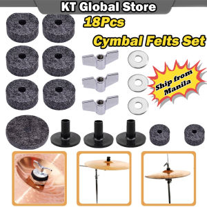 18Pcs Cymbal Felts Set Universal Cymbal Felt Washer Set Durable Drum Accessories