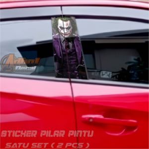 Stiker Pilar Pintu Mobil 2 Pcs Harga Satu Paket Ukuran Universal Bisa Untuk semua Mobil
