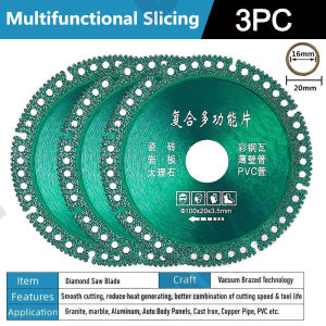 6 In 1 Diamond Cutting Disc Composite Multifunctional Saw Blade 100mm Ultra-thin For Ceramic Tile PVC Metel Wood Marble