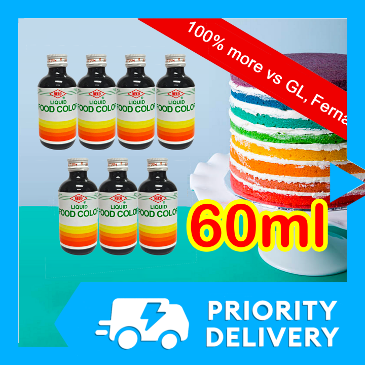 1 bottle 60ML NECO FOOD COLORING for Baking Set Liquid Icing Cake