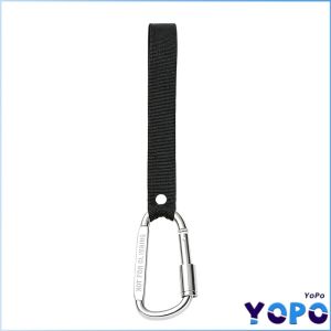 YoPo Aluminum Alloy D-Shape Handlebar Hook Nylon Webbing Carabiner Clip Hanger for Bike Motorcycle