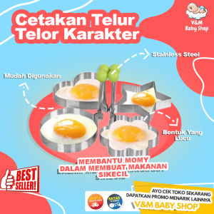 V&M Baby Shop 070 | Cetakan Telur Telor Karakter Ceplok Mata Sapi Dadar Goreng / Pancake