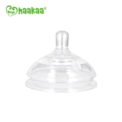 Haakaa Silicone Bottle Anti-Colic Nipple 2pcs (Large 6m+)