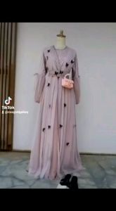 Gamis Butterfly, Gamis Ceruty Brukat, Gamis Pesta, Gaun Pengantin, Gamis Kondangan, dan Dress Muslimah Mewah