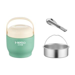 Lớp thép không gỉ cơm trưa giữ nhiệt container với phân vùng Ngăn túi đựng và lưu trữ cách nhiệt