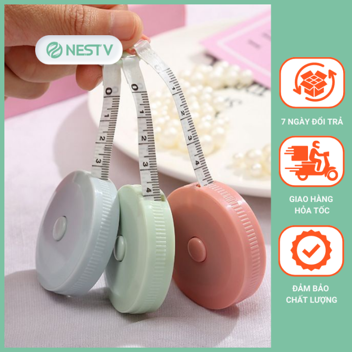 Thước Dây Cuộn Rút, Nhỏ Gọn Tiện Dụng, Dài 150cm, Thước Dây Đo Quần Áo ...