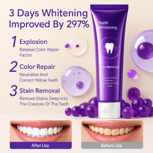 Teeth Whitening Toothpaste Removes Stains Yellow Teeth Toothpaste for Fresh Breath Oral Care
