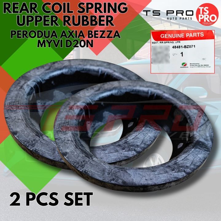 (Pair) Perodua Aixa Bezza Genuine Rear Coil Spring Upper Rubber ...
