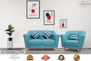 SOFA RETRO MOZIA 2 + 1 SEATER