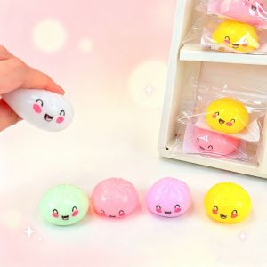 SIRENXI Mô phỏng Đồ chơi Squishy hình bánh bao Dễ thương và mềm mại Đầy màu sắc Bóng cảm giác giác quan Bé trai Bé gái Mô hình Baozi Bánh bao mềm Trẻ em Người lớn